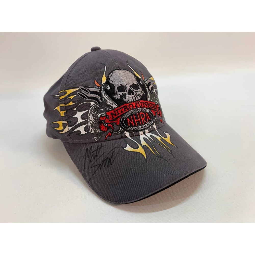 Matt Smith Signed Autographed NHRA Drag Racing Strapback Hat Cap